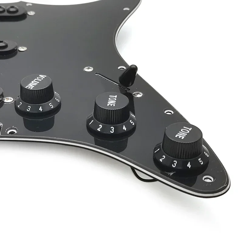 SSS 3 Single Coil Pickups Prewired ST Pickguard Big Screws Loaded Adjustable Electric Guitar Pickguard view 3