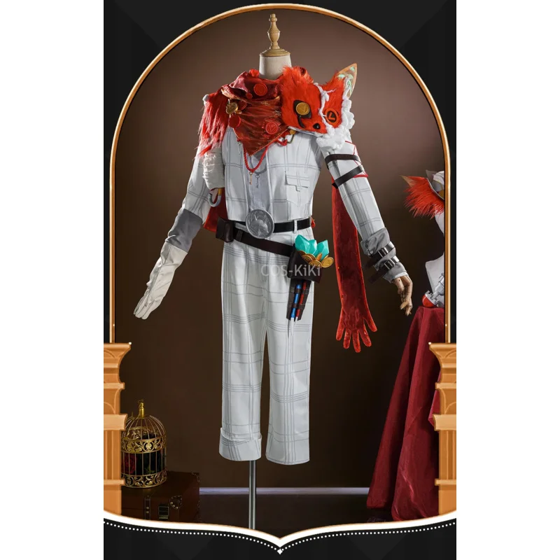 

Identity V Florian Bland Fire Investigators Cosplay Costume Halloween New Uniform Mask Hat Prop Coat Wig Men Women Fashion Set