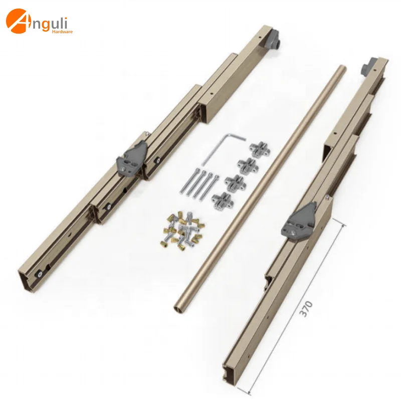 Flat Push Folding Table Hardware Accessories Extension Dining Table Undermount Slide Support Slide Rail Tray Kitchen Cabinet Use