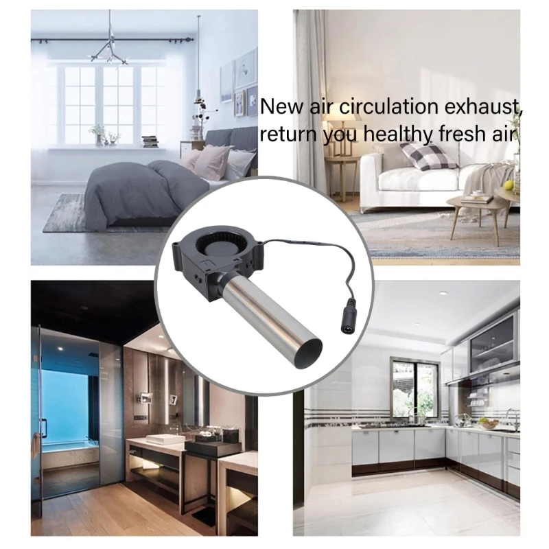 

652F 12V 7530 Blower Fan Suitable For Grilling BBQ Stove Outdoor Mobile Portable with Small Air Collecting Duct Blower