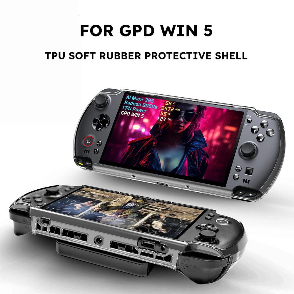 Capa protetora TPU para GPD Win 5 resistente ao desgaste à prova d'água anti queda capa protetora transparente macia
