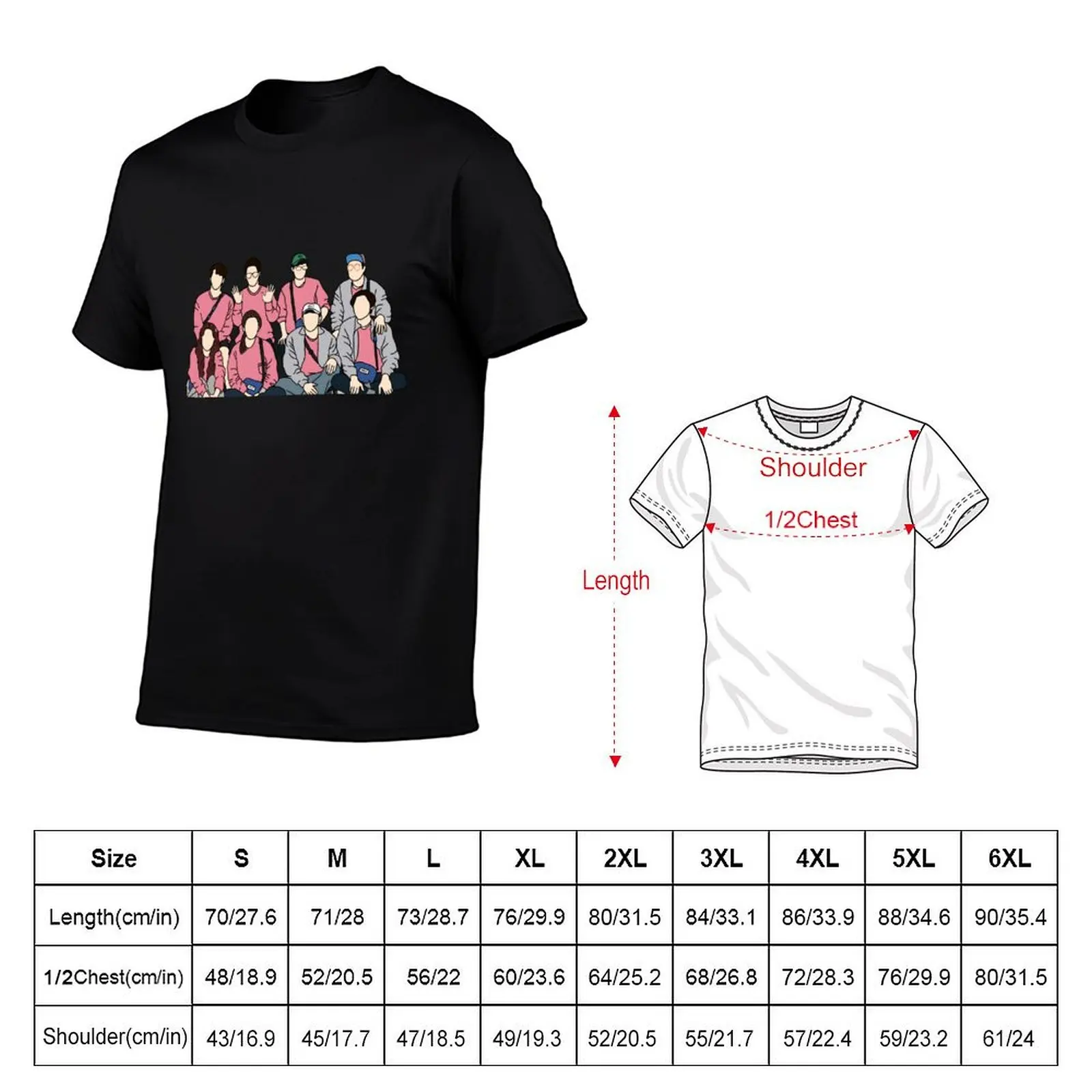 Running Man (Korean Variety Show) T-Shirt Plus Size Comfort Fit Tee