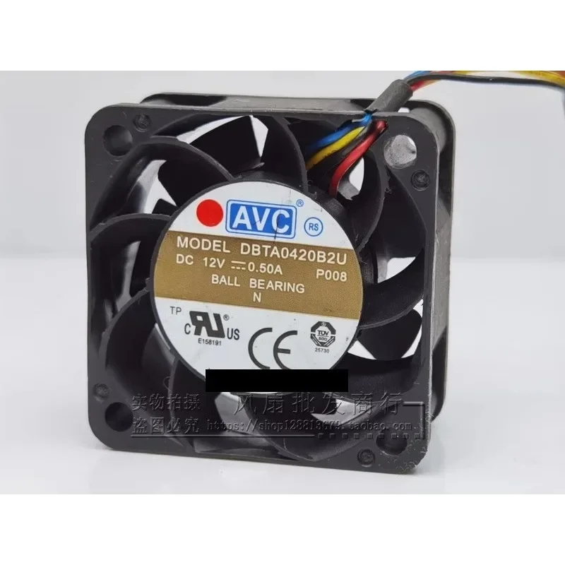 AVC DBTA0420B2U 4020 12V 0.50A 4CM PWM 냉각 팬용 새 CPU 팬 40*40*20mm 썸네일 2