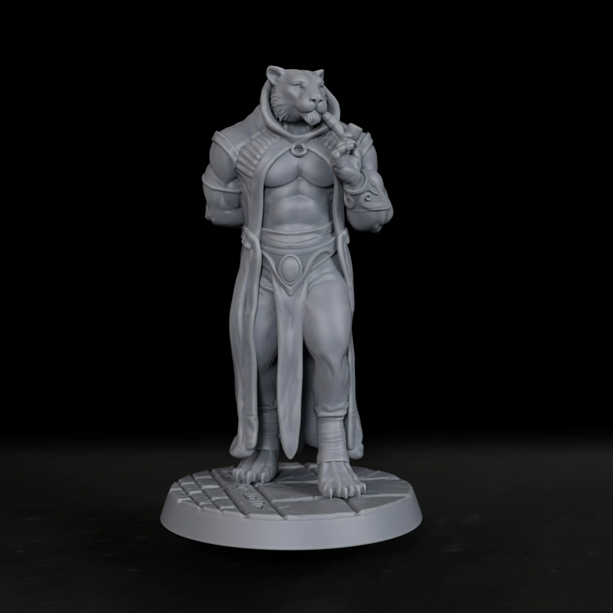 

Smoking Rakshasa Miniature - Fantasy Tabletop RPG Figure, Versatile for Player Characters & NPC, Collectors' First Choice