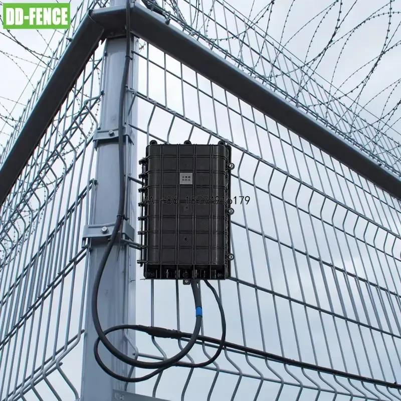 wmwmnu Fiber Optic Intrusion Detection Vibration Sensing Vibration Optical Fiber Alarm Security System for Fence