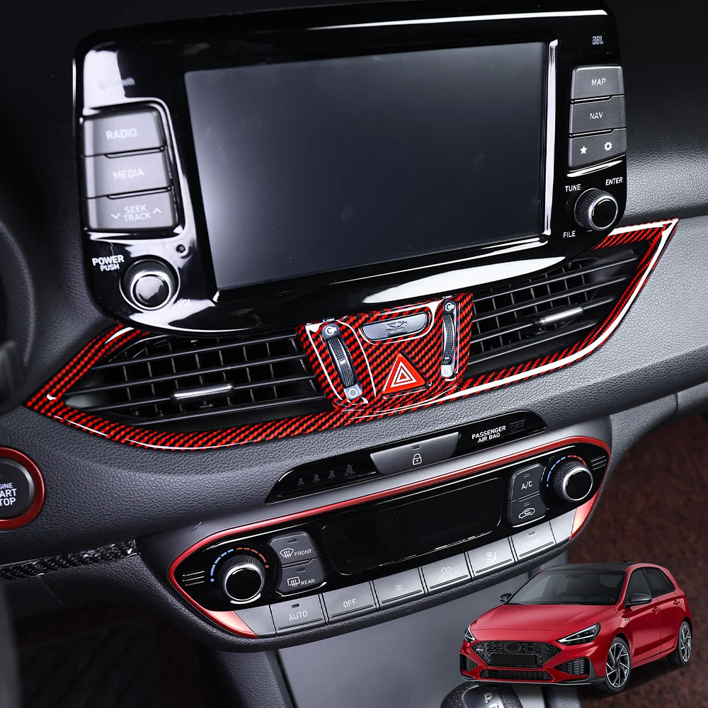 

For Hyundai I30/I30 N 2017-2025 LHD/RHD ABS Dashboard Middle Air Condtioner Vent Cover Trim Car Interior Accessories