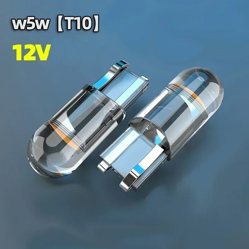 10PCS T10 W5W COB LED Bulbs Car Wedge Parking Lights Auto License Plate Lamps Dome Read Lights 12V Accessories