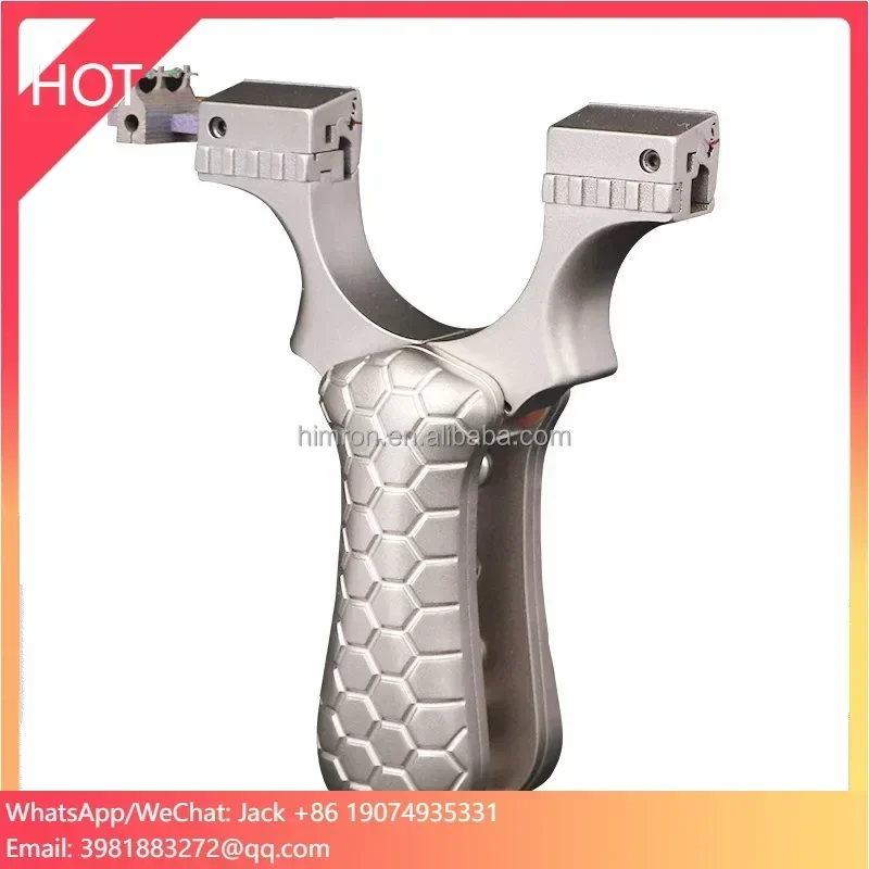 

Titanium Alloy Folding Catapult Strapless Mini Pocket Flat Rubber Band Outdoor Hunting Competition Precision Slingshot