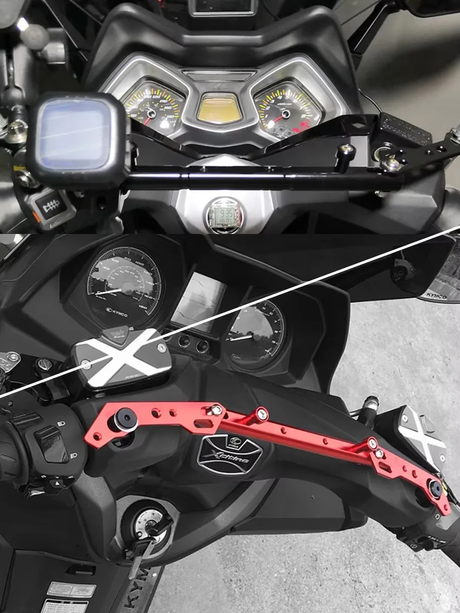 For SYM CRUISYM GTS300 GTS 300i JOYMAX Z 125 250 300 Motorcycle Handlebar Mutifunctional Cross Bar Steering Damper Balance Lever