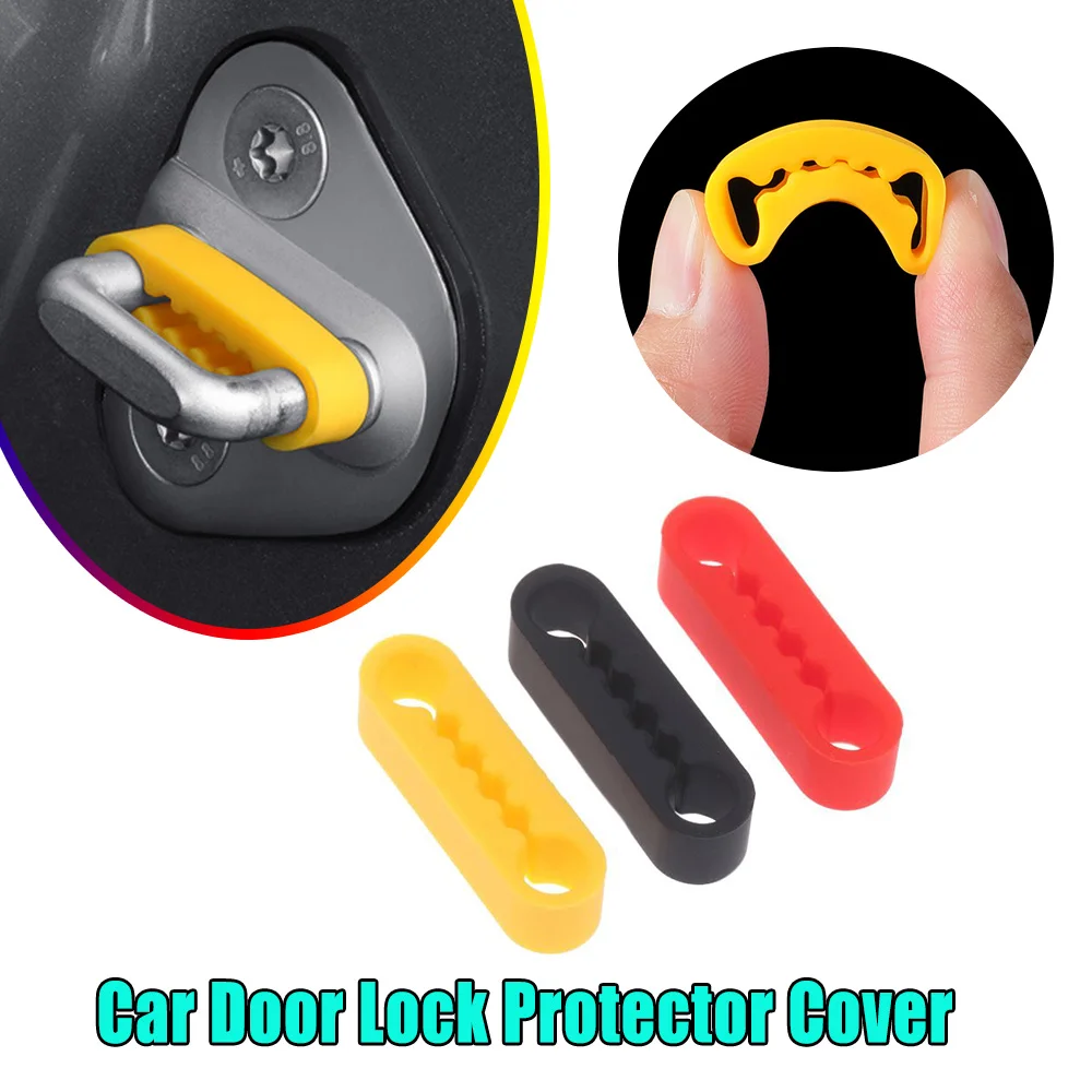 

Anti Collision Bumper Car Door Lock Silicone Buffer Pad Protector Cover Mute Soundproof Dustproof Sticker Interior Decoration