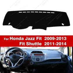 Car Dashboard Cover For Honda Jazz 2009 2010 2011 2012 2013 Fit Shuttle 2011-2014 12 13 Dash Mat Sun Shade Anti-UV Carpets