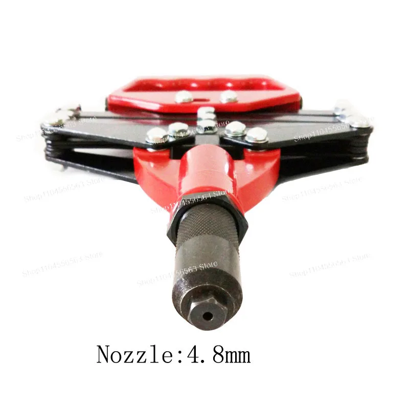 32 Inch Folding Hand Rivet Gun, for 3.2mm-6.4mm Rivets Hinged Core Pulling Multi-Size Tool for Metalworking and Repair