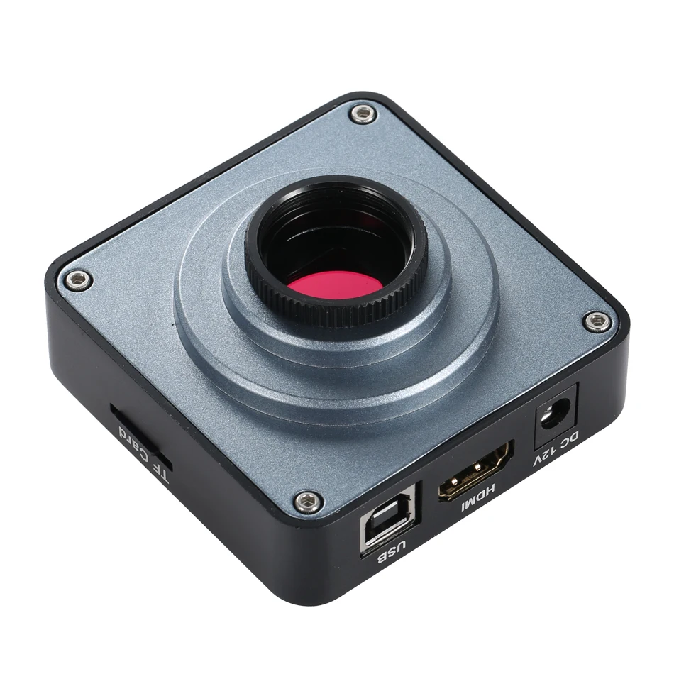 Microscopio industrial con cámara de vídeo Full HD, 48MP, 2K, 1080P, 60fps, compatible con HDMI, salida simultánea USB, lupa, Chip, reparación de