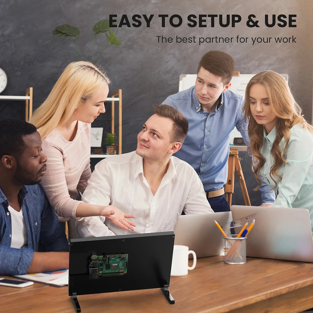 

Eyoyo Monitor 10.1 inch Capacitive Touchscreen Portable 1280x800 IPS Display For Raspberry Pi Plug And Play Compatible Win 8/10