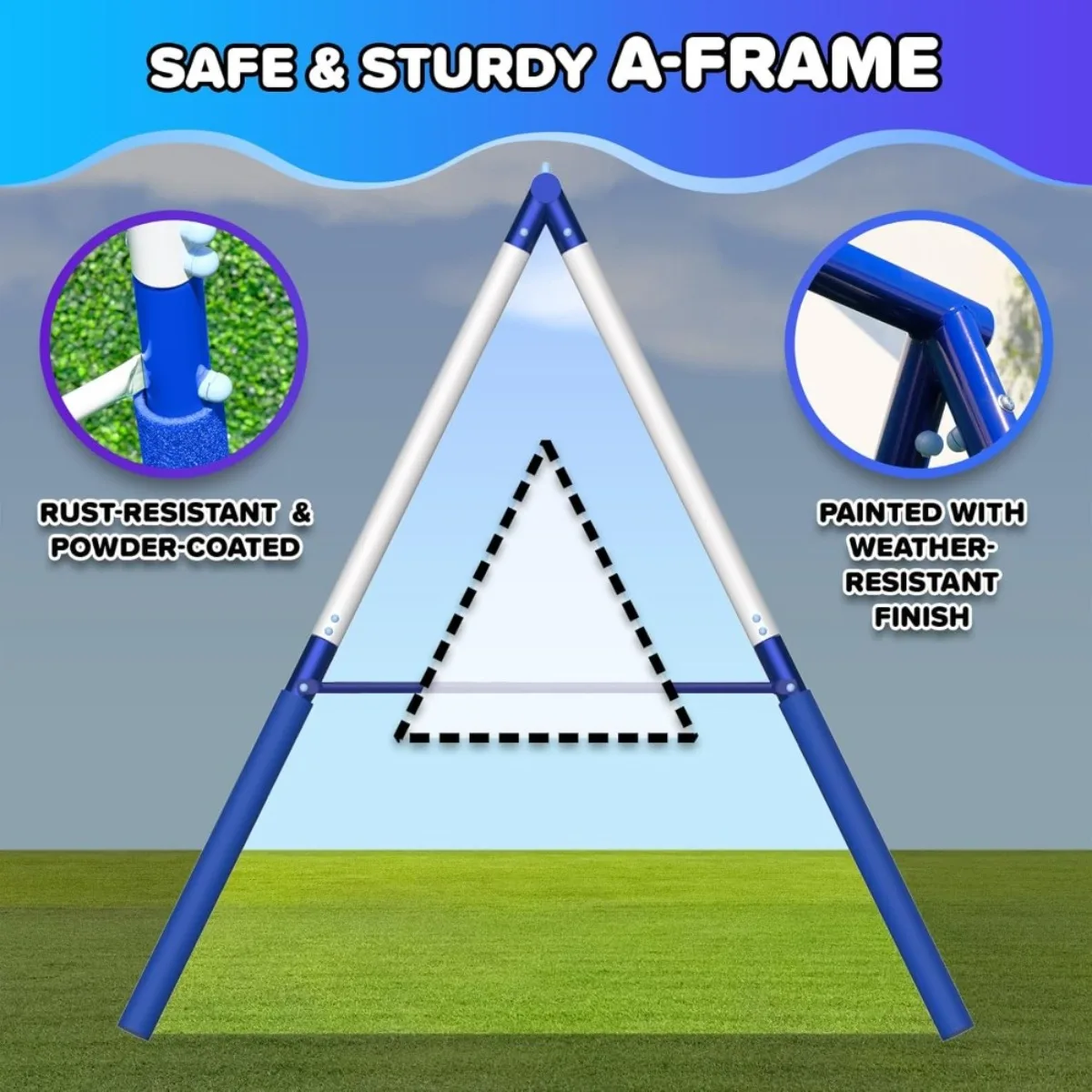 Divertimento nel cortile! Altalena in metallo con scivolo, incoraggia giochi attivi all'aperto per bambini, set da gioco durevole per bambini