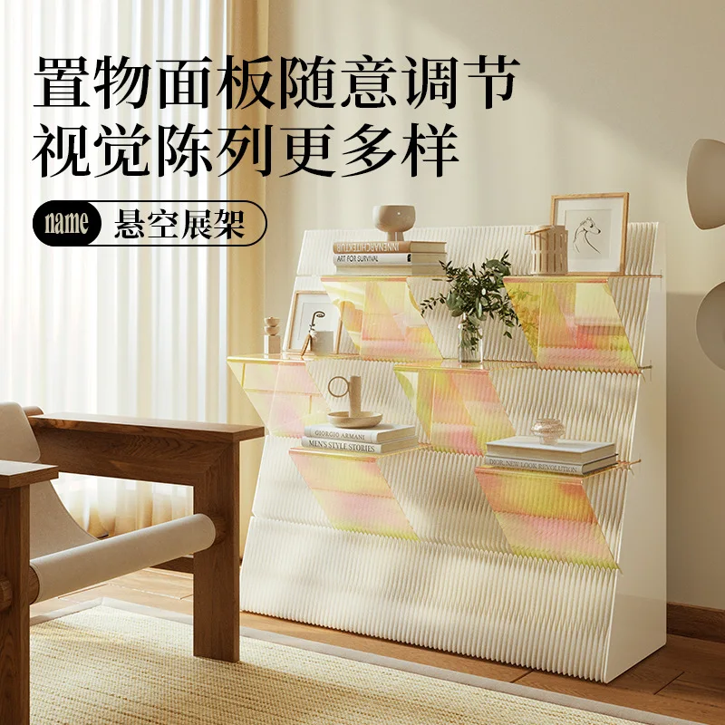 Eighteen-Layer Multi-Tiered Shelving Unit, Floor-Standing Bookshelf, Display Rack, Snack Cabinet, Commercial Display, Foldable A