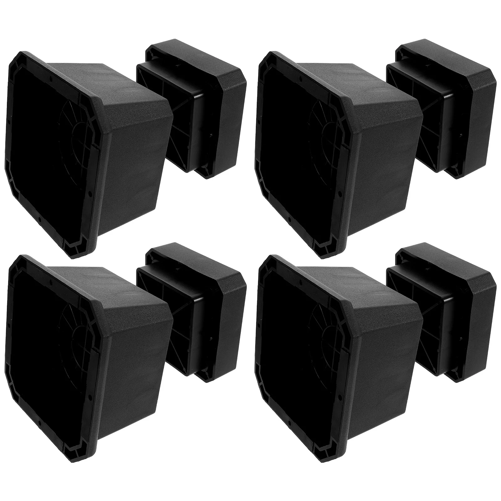 4 Stück verstellbare Betterhöhungen, 7,6 cm, Möbelbeinhöhung für Sofa, Tisch, Stuhl, Couch, Schrank, Waschmaschine, Schreibtischhöhung, Gummi