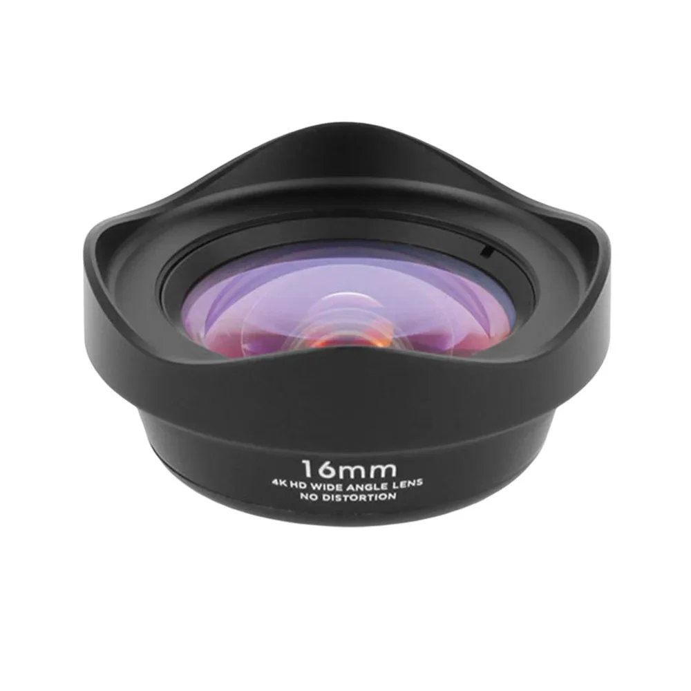 

Mobile Phone Lens Wide Angle Lens Professional 16mm 4K HD Distortion-free Smartphone Camera Super Macro Lens With Phone Clip