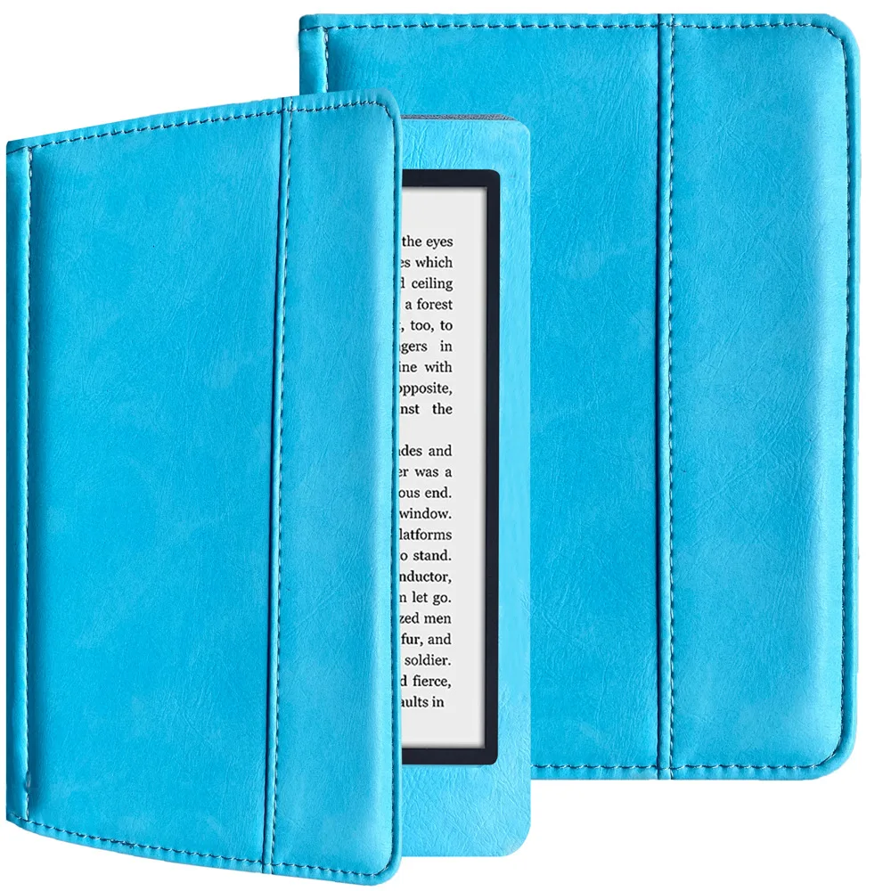 Case for 6' Kobo Glo E-Book Reader, Flip Folio Slim Portable Noble Leather Cover for N613 Protective Sleeve