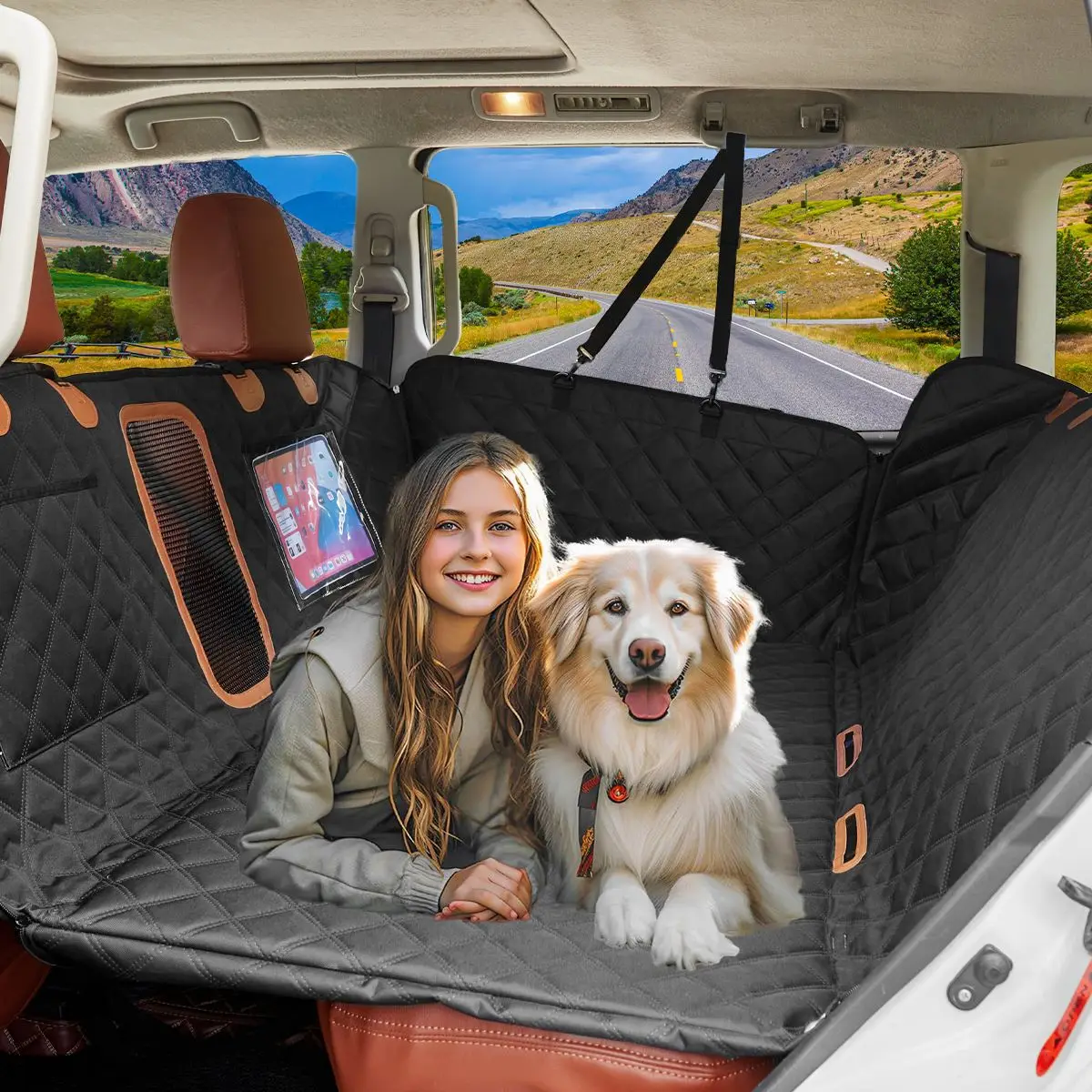

Detachable Car Pet Car Backseat Extender Dog Car Seat Cover Car Dog Pad Pet Car Mat Waterproof Anti Dirty Rear Car Seat Cushion