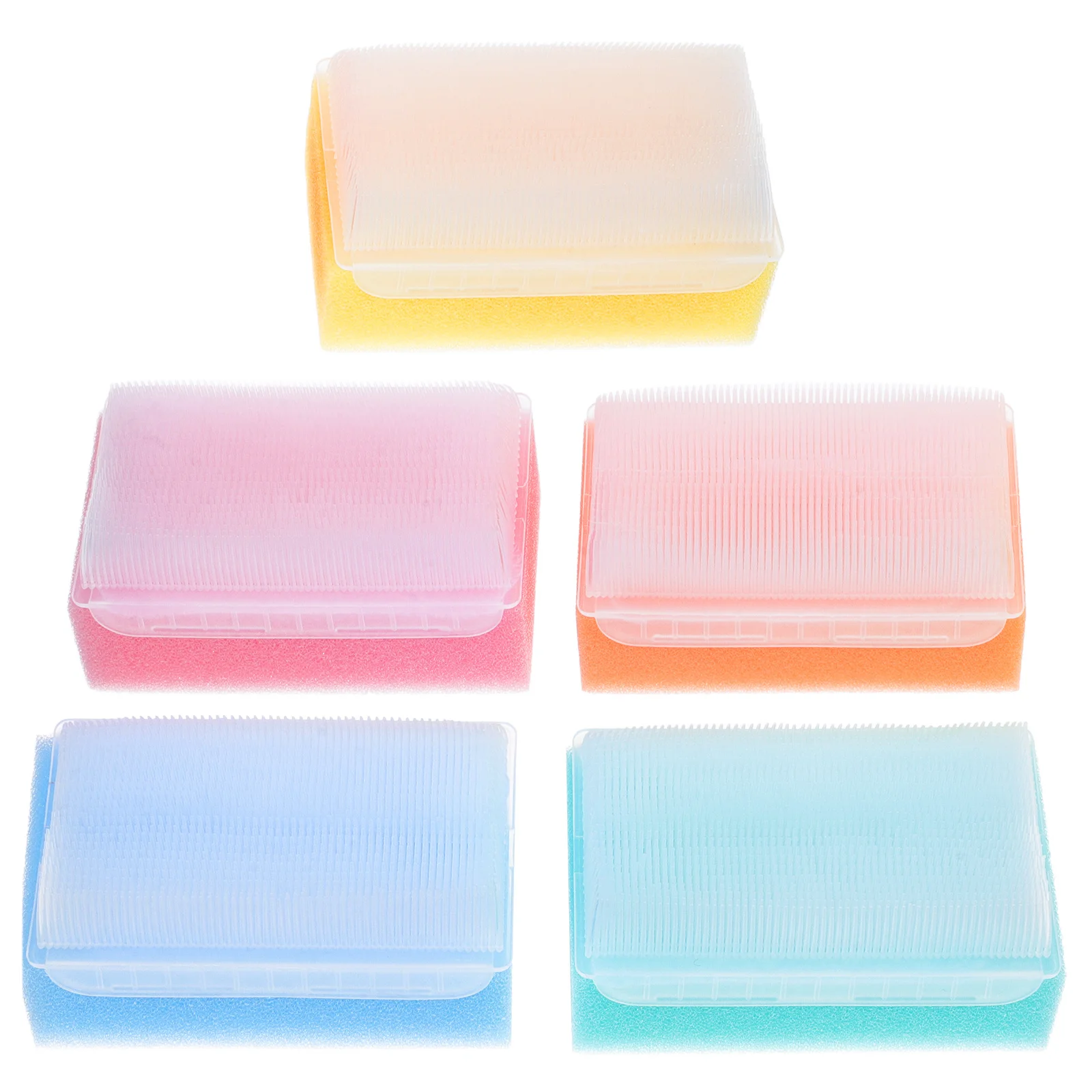 

5Pcs Colorful Baby Bath Sponge Brushes for Sensory Development Soft Touch Training Scrubber for Newborn Scalp and Hair Cleaning