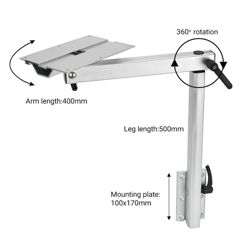 RV Movable Table Legs Rotating Hidden Bracket Pull-out Type Business B-type Car Rear Opposite Seat Removable Modified Table Legs