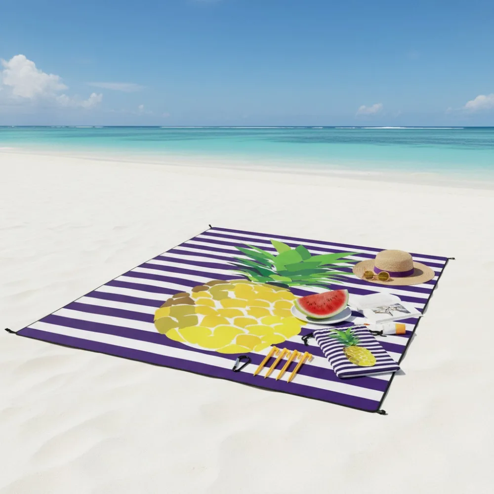 

Family-Sized Beach Blanket - Extra Large, Water-Resistant and Sandproof for Travel, Camping and Relaxation