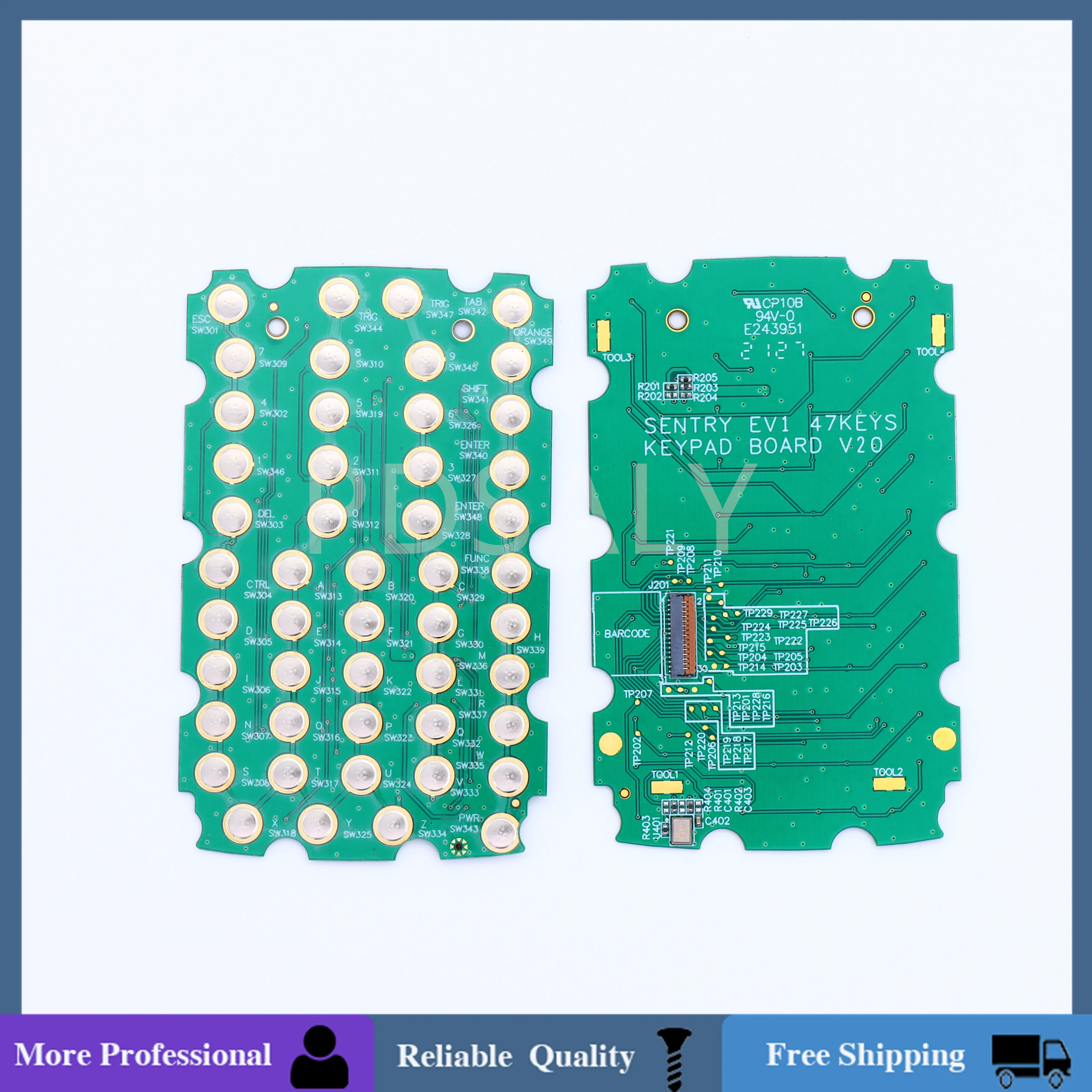 Nuevo teclado PCB de 47 teclas, interruptor de teclas FPC, 47 teclas para Zebra MC3300 MC330K MC330M MC330L MC330AX