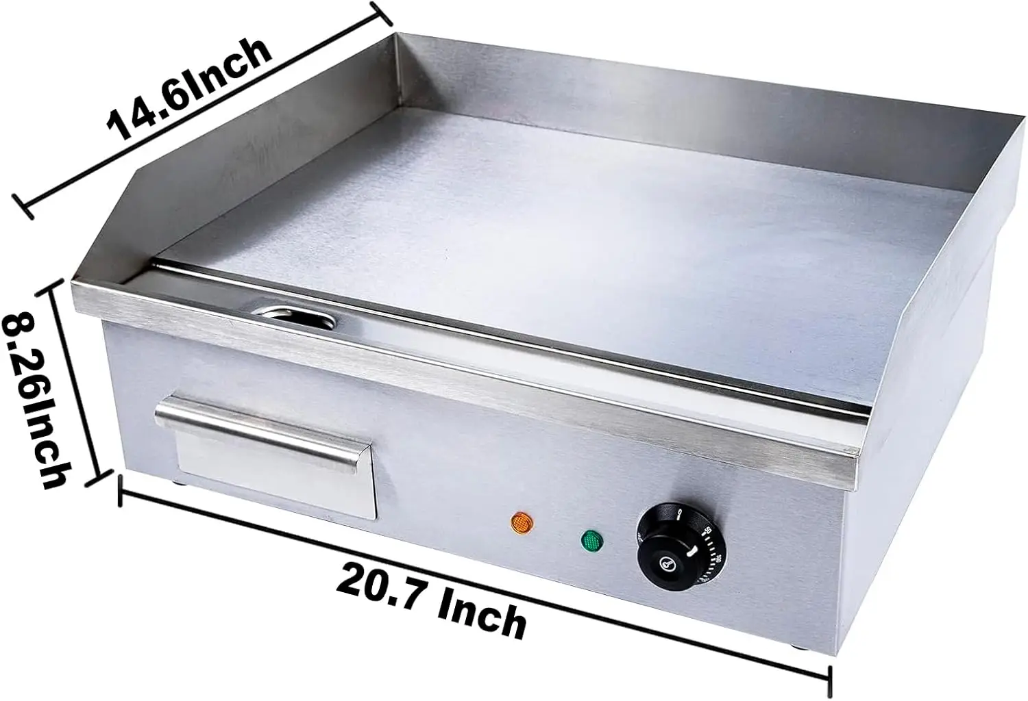 Teppanyaki, Electric Griddle Cooktop Countertop Commercial Flat Top Grill Griddles BBQ Plate Grill Thermostatic Control