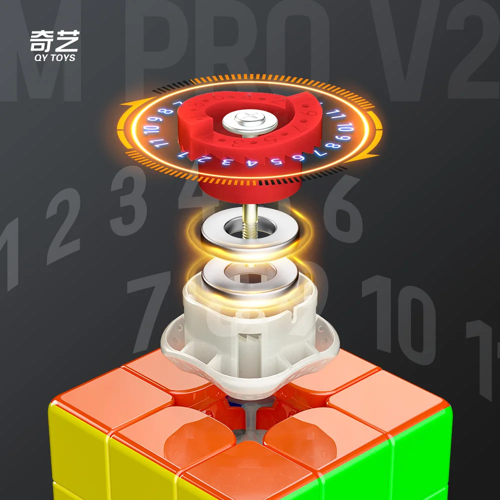 [CubeFun]QiYi M Pro V2 3x3 Magnetic Magic Cube UV Professional Speed Education Children's Toys Cubo Magico Gifts