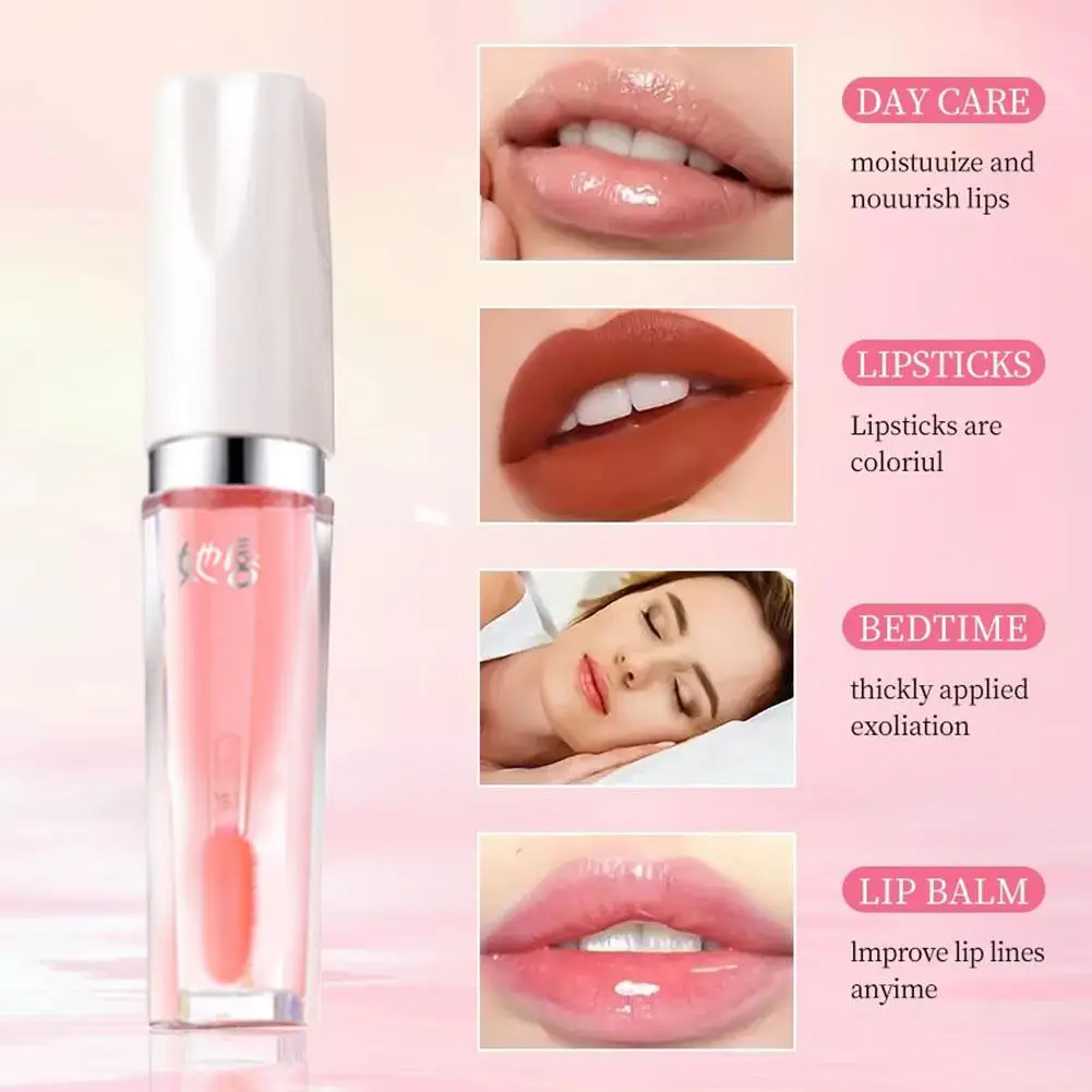 เปลี่ยนสี Volumizing Lip Plumper Serum เซ็กซี่ Lip Oil GLOSS สําหรับเพิ่มปริมาณความยืดหยุ่น Moisturization Fine Line M7L8