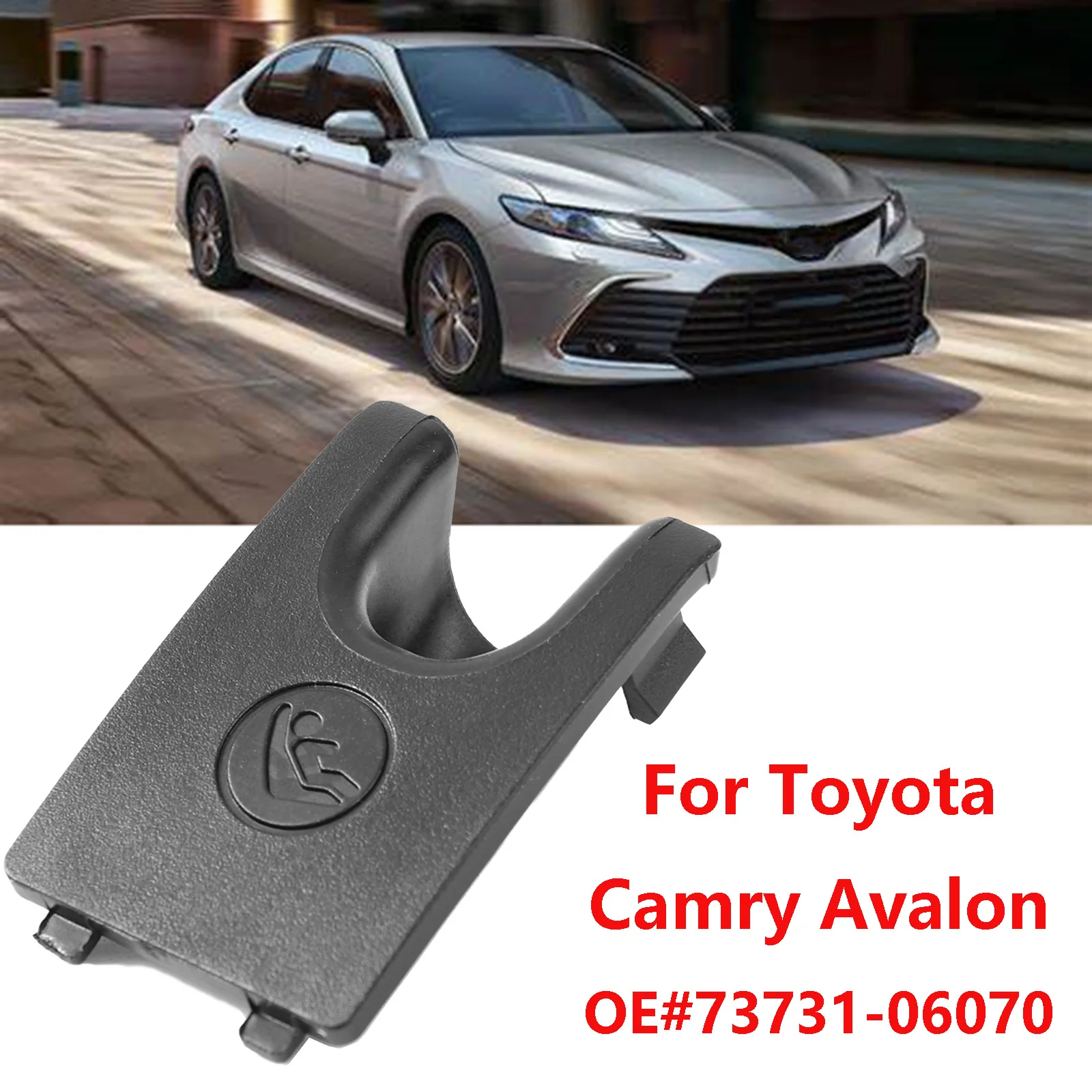 Slot de âncora do assento traseiro da criança do carro guarnição botão preto isofix para toyota camry 2017 - 2024 daihatsu altis avalon 2019 - 2022