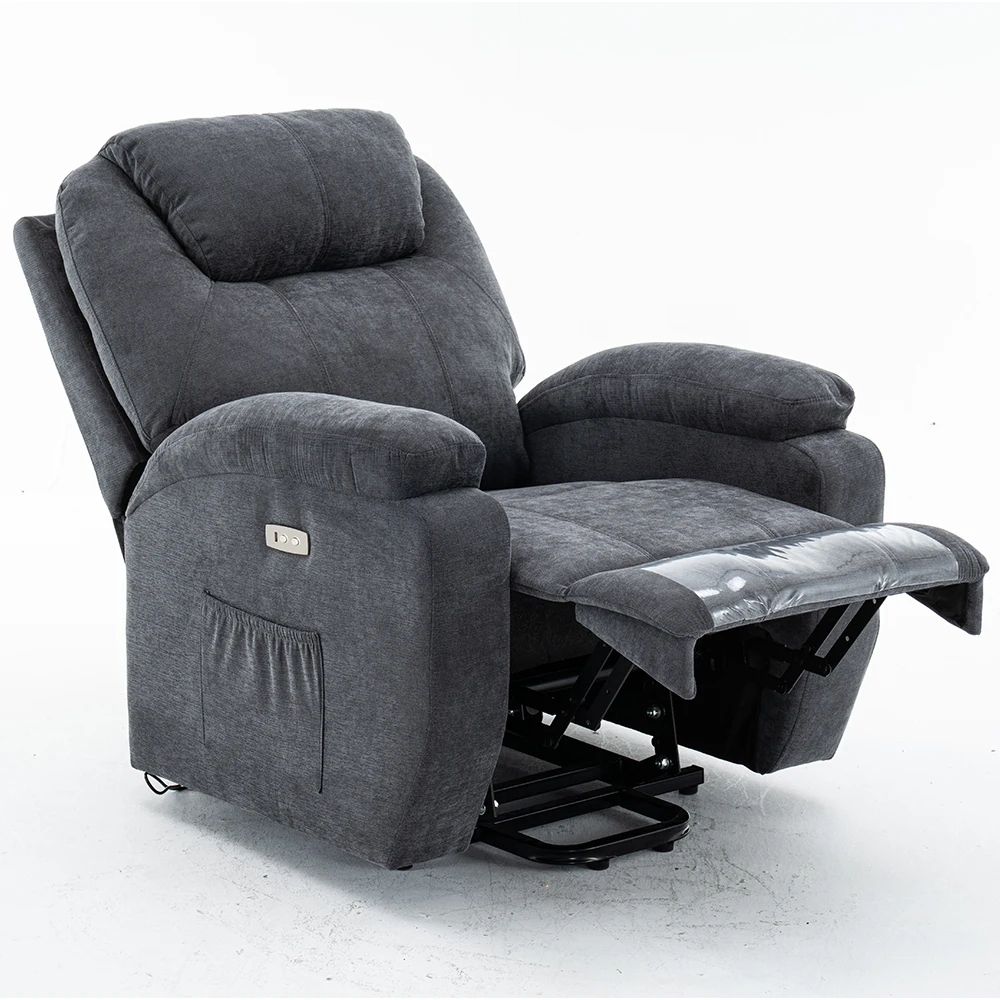 جديد مقعد واحد الترفيه غرفة المعيشة غرفة نوم الكتان النسيج الاسترخاء التحكم الكهربائي الذكية صالة كرسي رفع كرسي ElderSofa #3