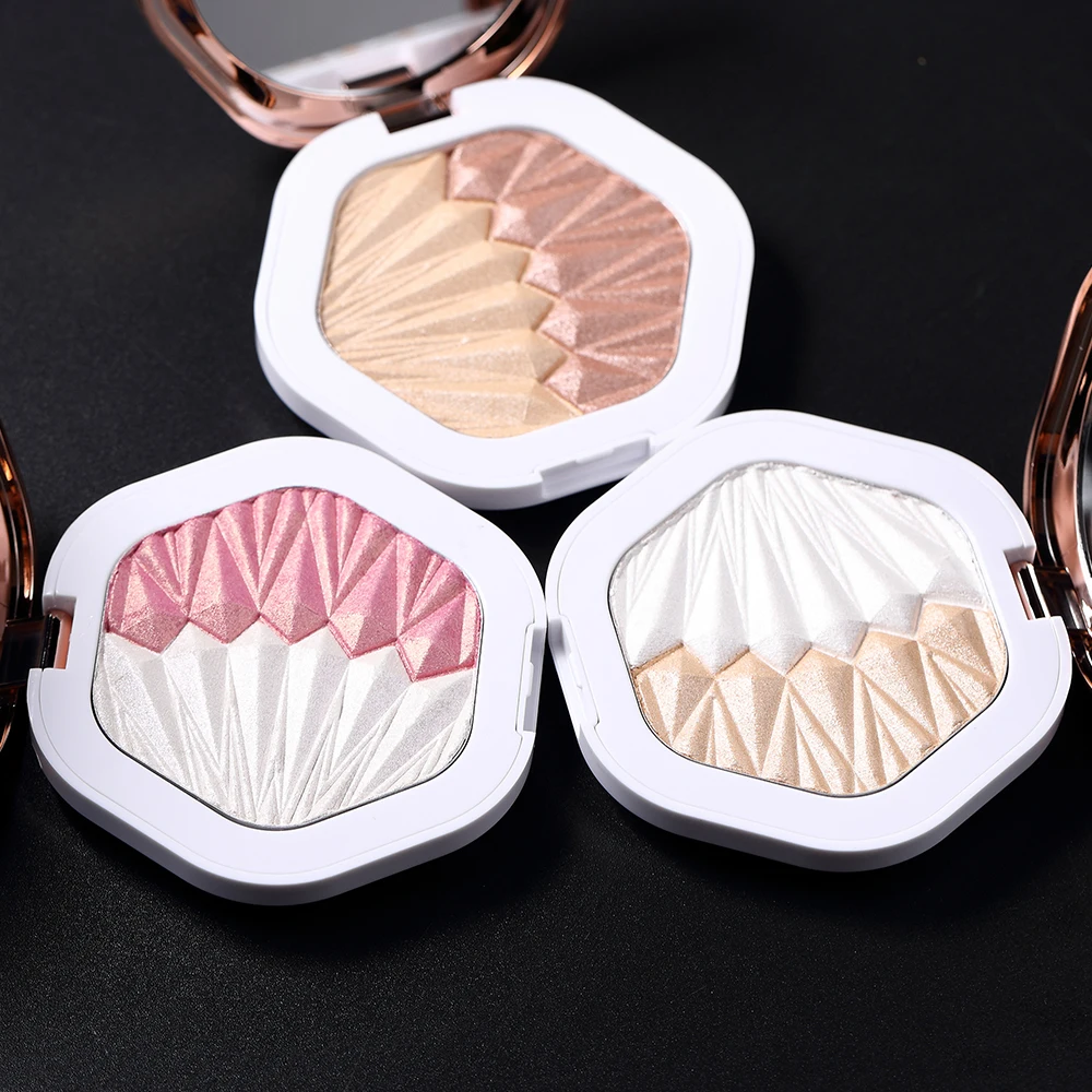 Shell Highlighter Makeup For Body Face Radiance Long Lasting Fluorescence Contouring Highlighters Pressed powder Bronzer sets