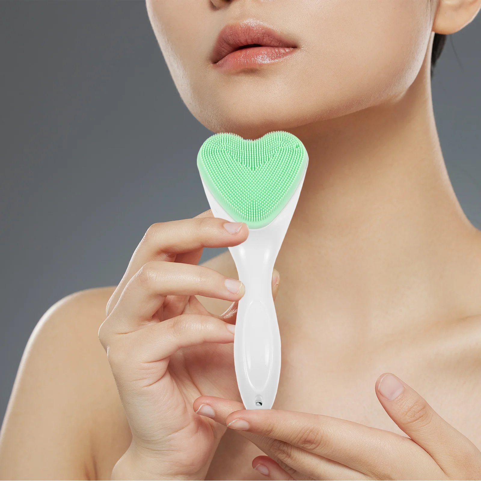 Gesichtspeeling-Werkzeug, Silikon-Gesichtsreinigungsbürste, praktisch, tragbar, für effektive Hautreinigung und Pflege