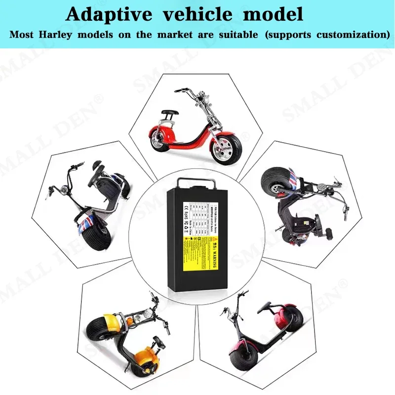 60v 12ah 15ah 18ah 21ah 24ah harley veículo elétrico bateria de lítio 2000w de alta potência para e-dois rodas motocicletas scooter