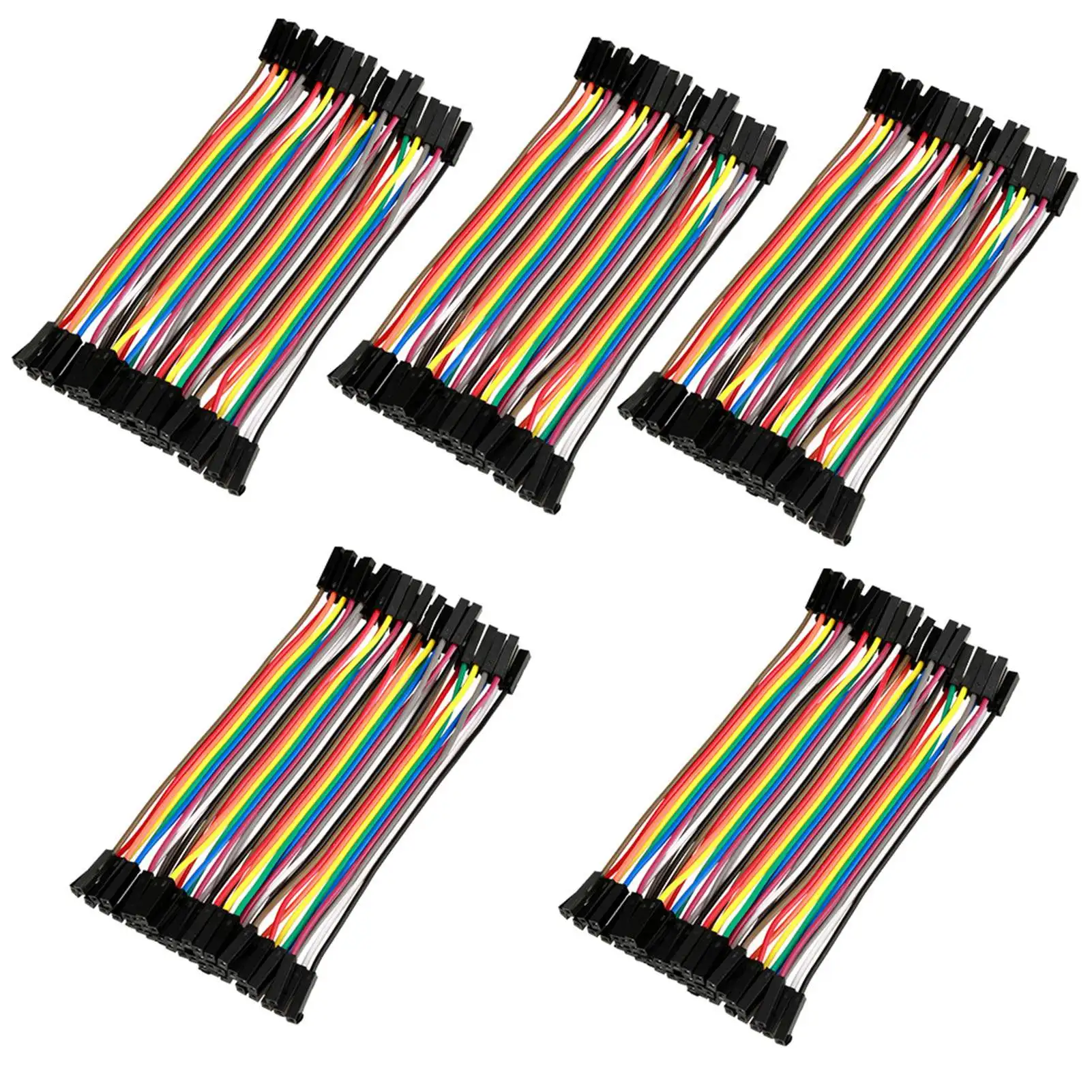 5pcs Colorful 11.5cm Jumper Wires Set 40pin F to F Ribbon Cable for Breadboard