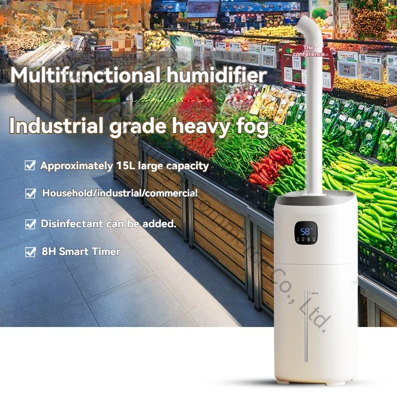 Industrial Humidifier Floor-to-ceiling Style Large Fog Volume Household Atomization Disinfection and Sterilization Large Sprayer