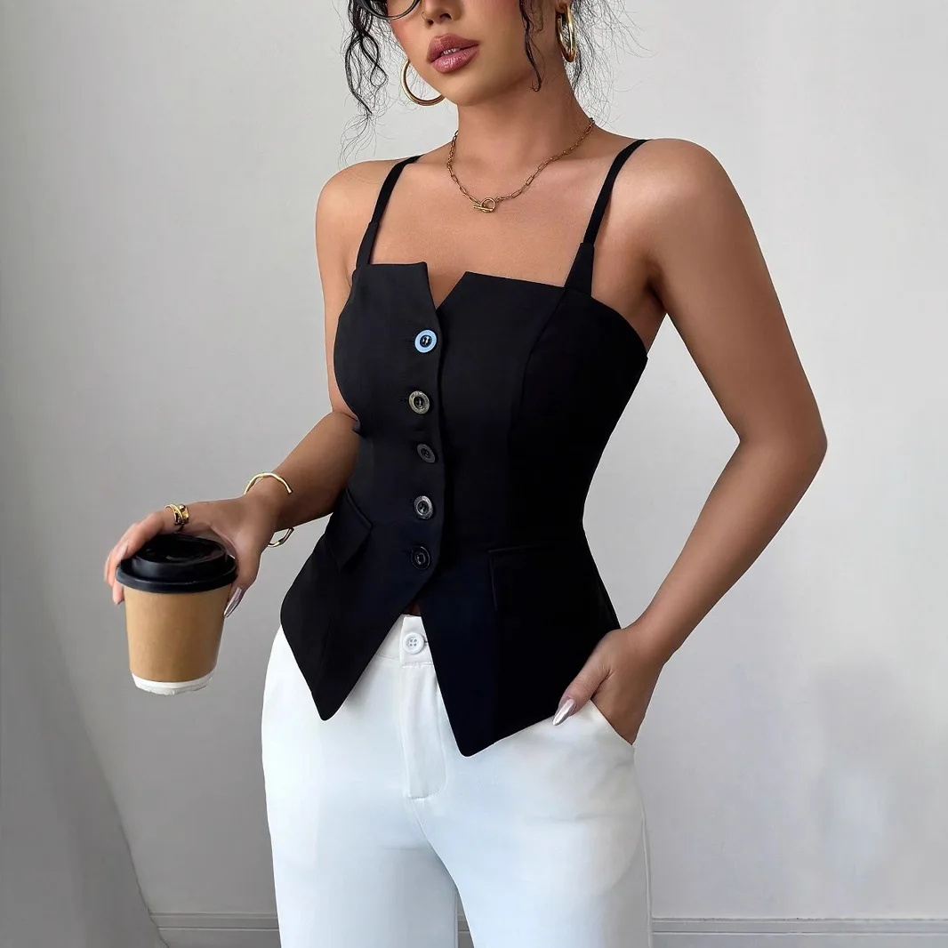 Women's Clothing 2026 New Style Slim-fit Slimming Outerwear Vest Camisole Women's Formal Evening Gowns Outfits Vestidos Elegant