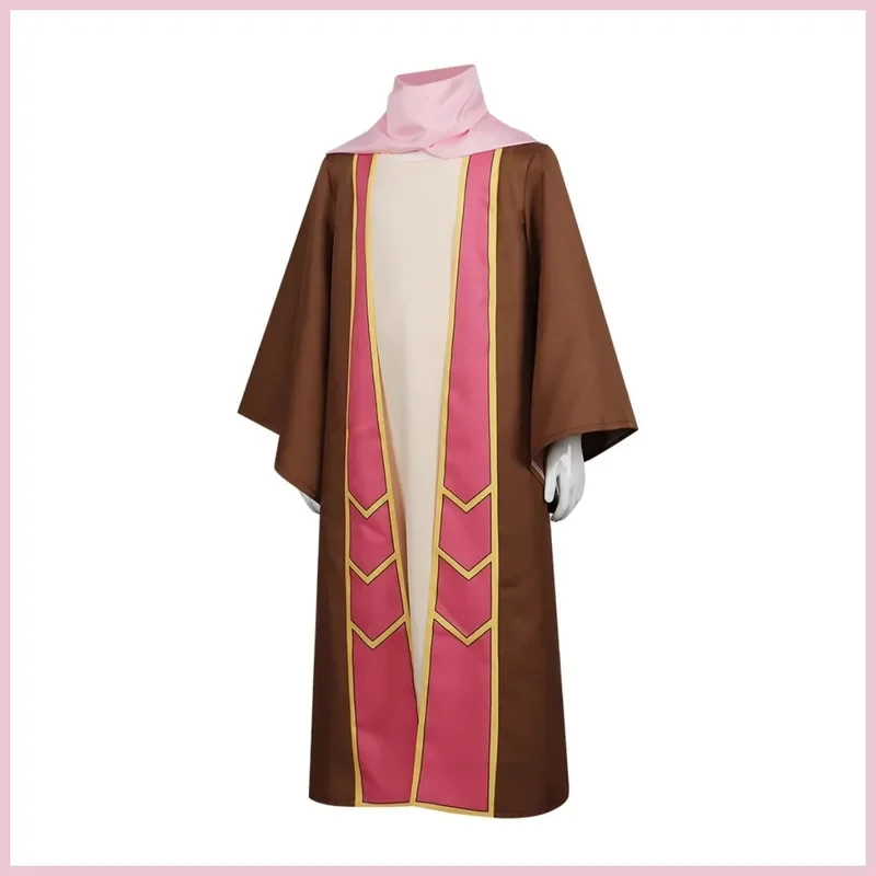 5;e,8\v,5/Anime The Demon King'S Daughter Is Too Kind Ireesha Cosplay Costume Brown Robe Coat Dress Uniform Woman Kaf,5'h\8/m' view 6