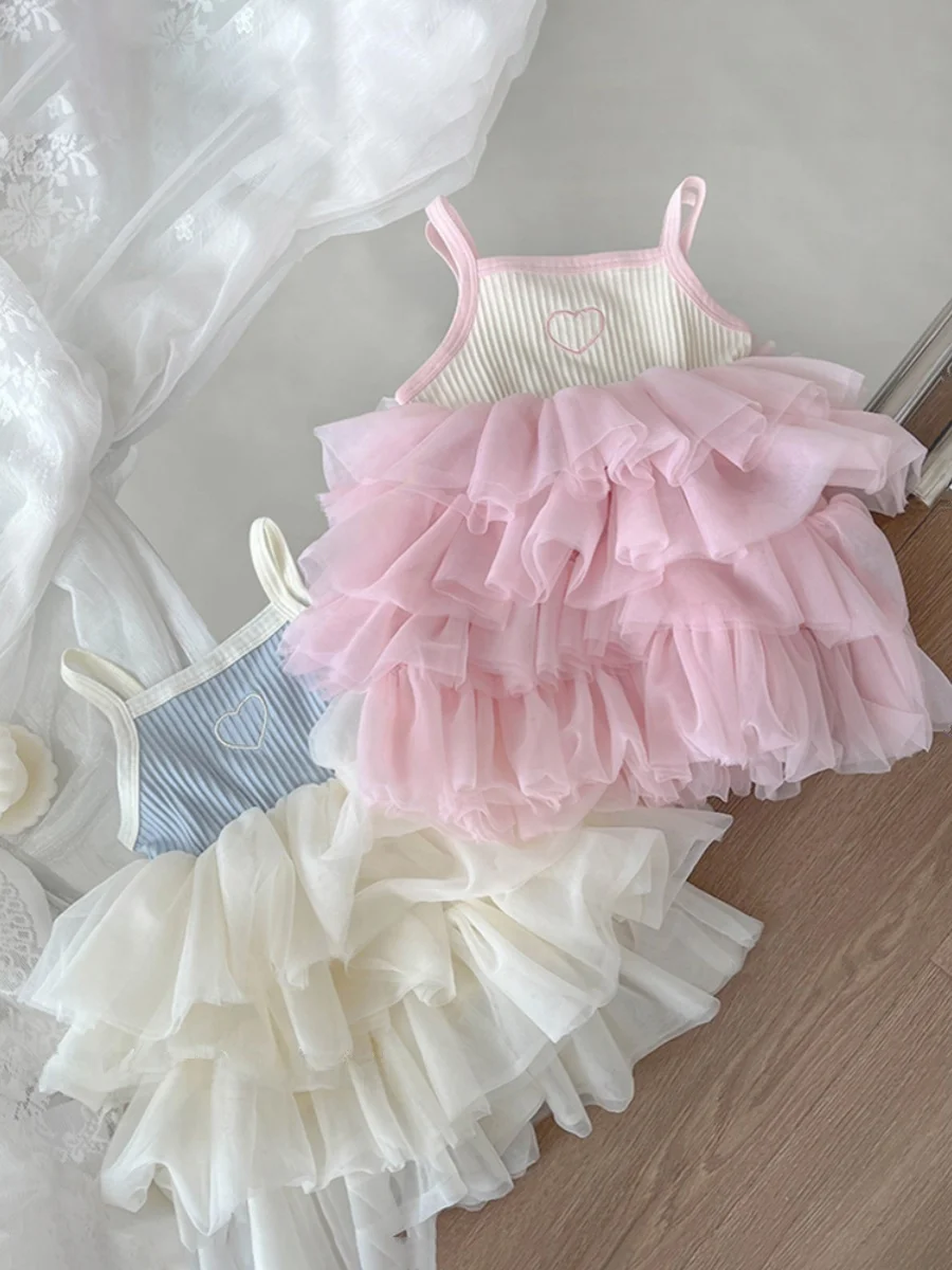 

Princ Sle Baby Girl Summer Dr 2025 New Cake Skirt Infant Toddler Puffy Dr Commute Season Other Material