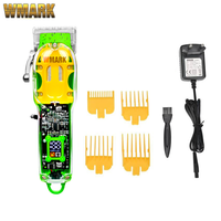 WMARK NG-408 Professional Hair Cutting Machine USB Rechargeable Hair Clippers Trimmer with Fade Blade Transparent Cover