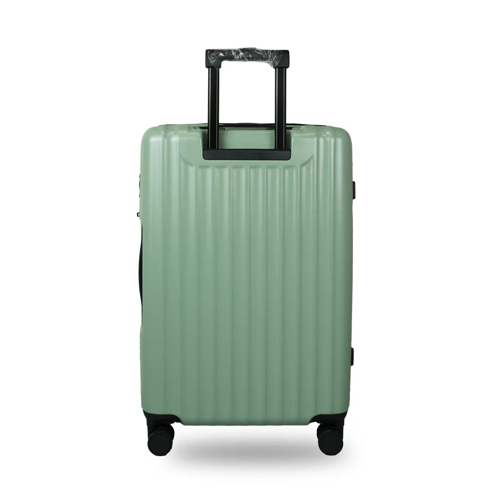 أمتعة سفر رائعة لعيد الميلاد - حقيبة وصول جديدة بإطار من الألومنيوم ذات سعة كبيرة مع عجلات دوارة وتصميم شريطي ثلاثي الأبعاد