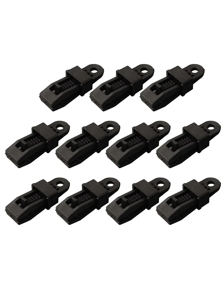 

10pcs Adjustable Heavy Duty Lock Grip For Tarp Shade Cloth Reusable Clamp Clips Camping Accessories Cord Clip