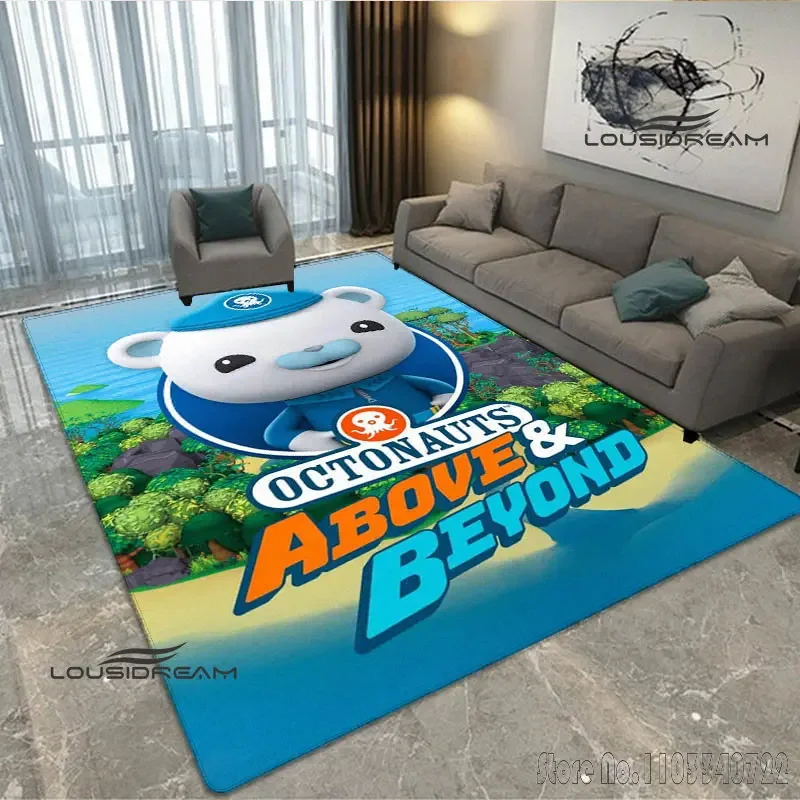 Os octonauts dos desenhos animados impresso tapete antiderrapante tapetes 80x120cm decoração para crianças tapete sala de estar quarto das crianças sofá