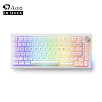 Akko 5075B Plus Clear Bluetooth 5.0/2.4G Wireless/USB Type-C Mechanical Keyboard 75% RGB Hot-swappable Tri-Modes Gaming Keyboard