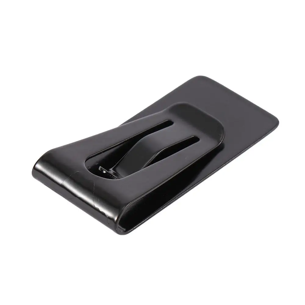 Unisex Creative Ticket Holder Stainless Steel Bill Clip Business Card Holder Hollow Cash Holder Money Clips ID Card
