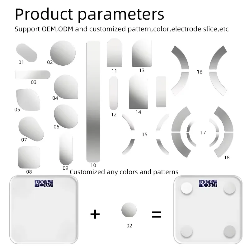مقياس وزن الجسم الرقمي للبالغين، جهاز مراقبة الدهون في الجسم، مقياس بلوتوث Bmi الذكي مع تطبيق Ios وAndroid #4