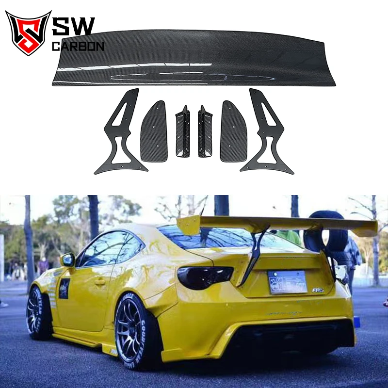 

Углеродное волокно Rocket Bunny V1 Style GT Wing для Toyota GT86 FT86 86 FRS BRZ ZN6 ZD6 Задний спойлер багажника Направляющая губа Заднее крыло