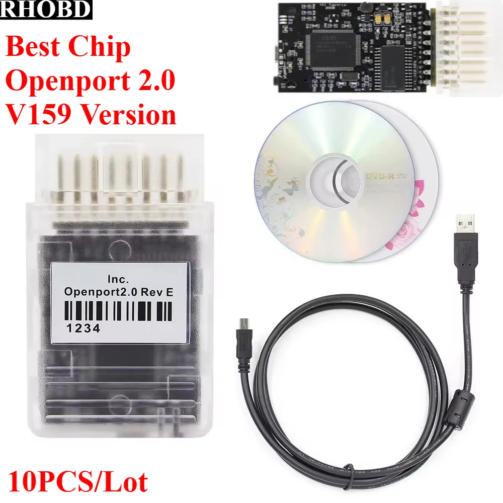 10pcs/lot Tactrix Openport 2.0 with ECU FLASH Excellent Tactrix Auto Chip Tuning Tool Multi Car Brand for Tactrix/toyota/JLR